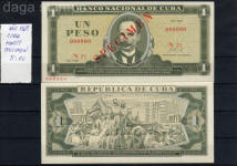Billetes cubanos Specimen 1969