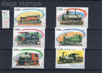sellos cubanos locomotoras antiguas londres 2000